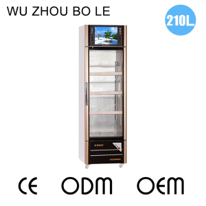 210L Opening Door Multimedia Showcase to Connect Computer U Disk